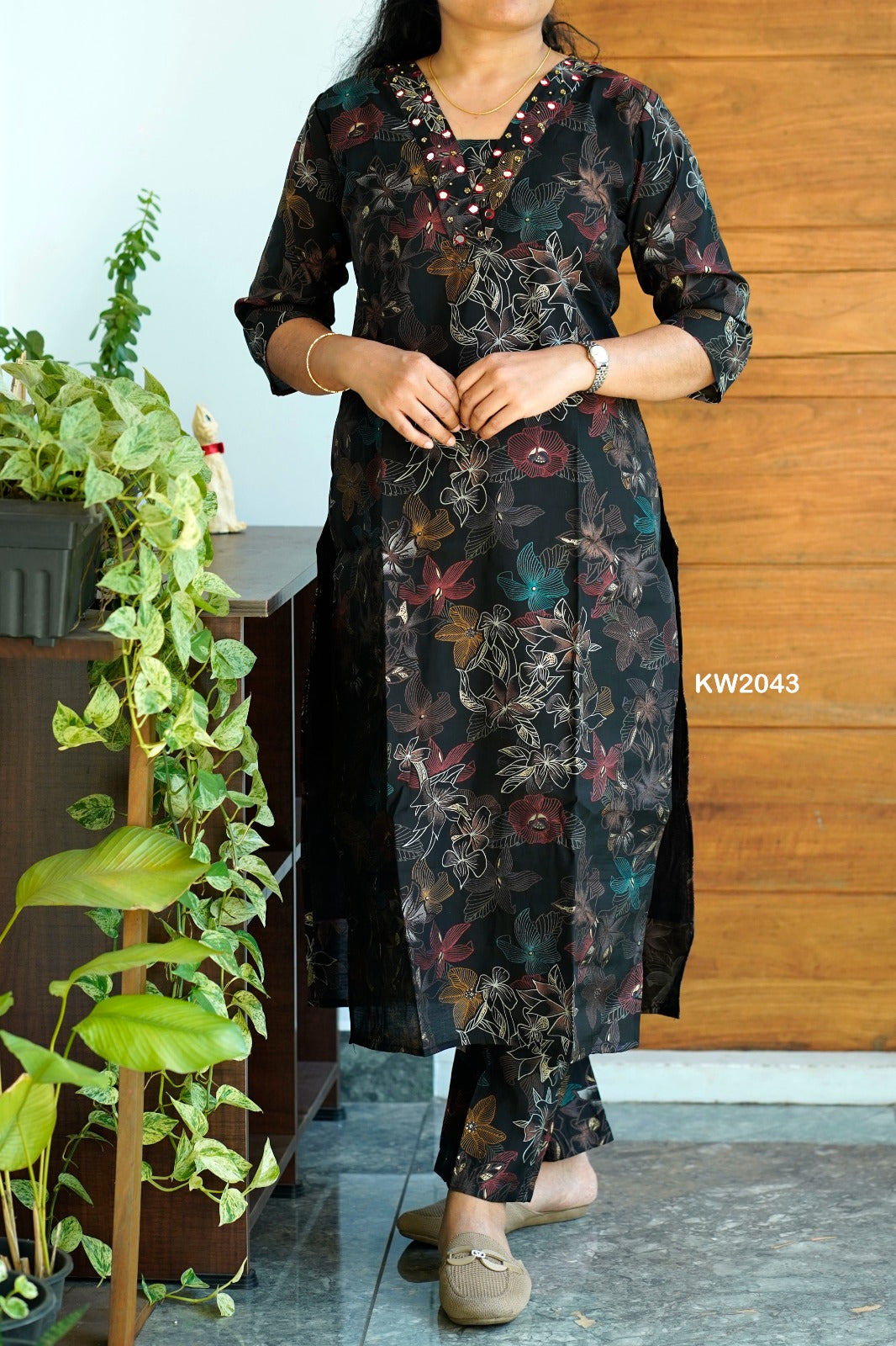 Chanderi Silk Floral Co-ord Set