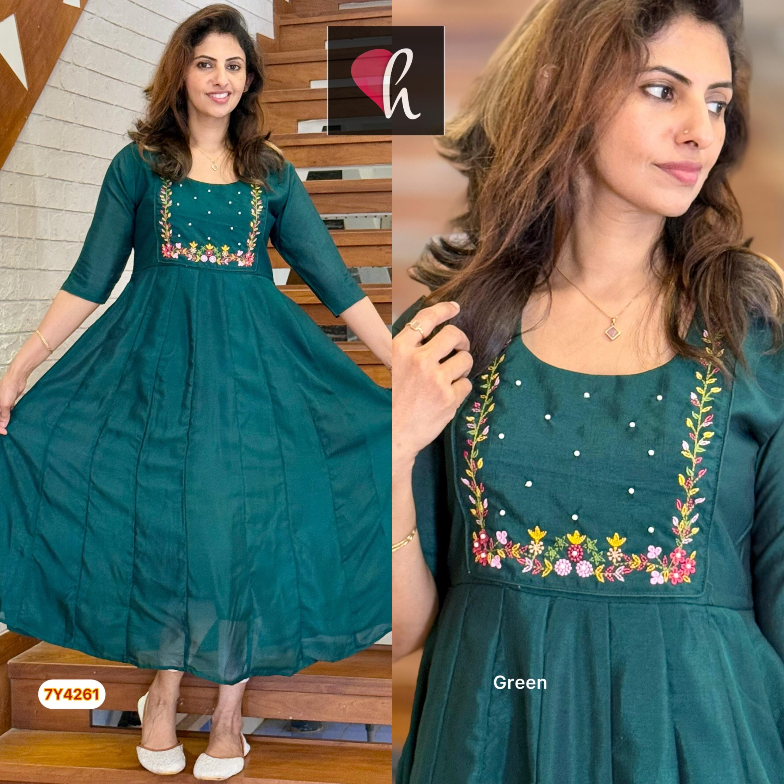 Vichithra silk Kurthi - Image 4