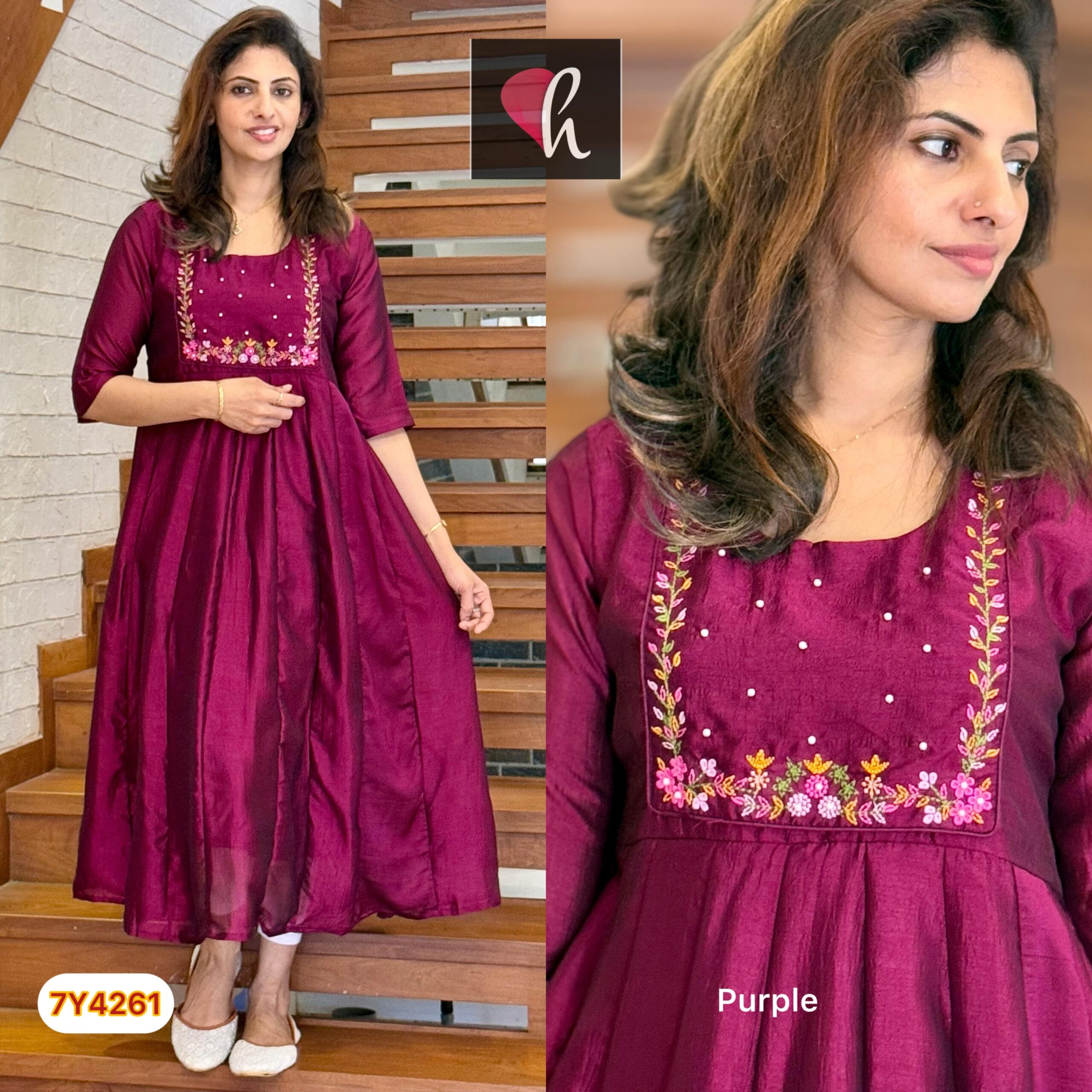 Vichithra silk Kurthi - Image 6