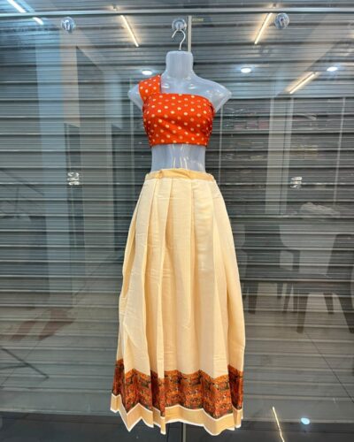 Traditional Pattu Pavada Set with Lined Skirt